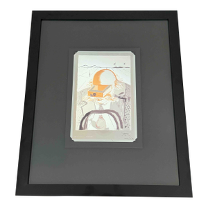 Salvador Dali Man's Profession the Banker .925 Silver Plate Custom Framed Tobo Arte