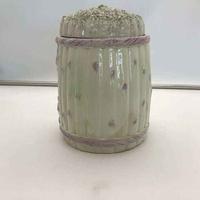 Farmhouse 1960s Italian Ceramic Asparagus Container For Sale - Image 3 of 10