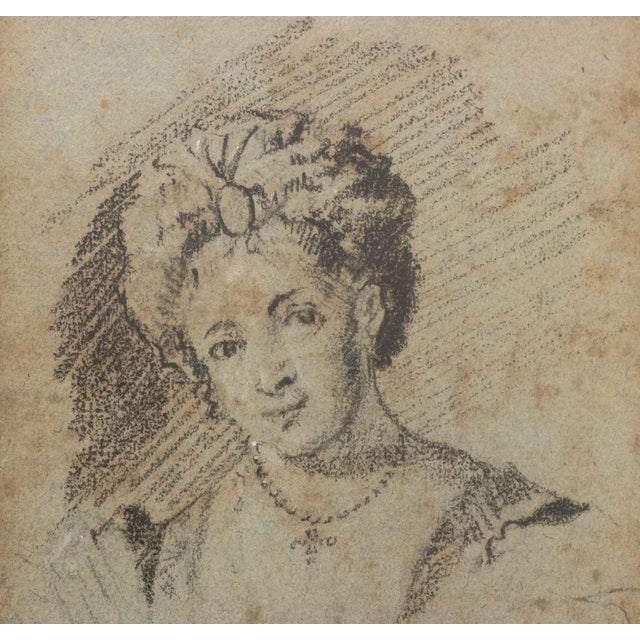 Figurative Continental Old Master Portrait of a Lady, 18th Century For Sale - Image 3 of 6