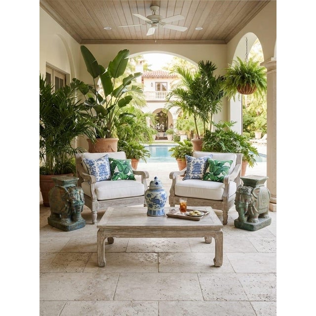 Vintage Ceremonial Elephant Ceramic Garden Seats For Sale - Image 11 of 12