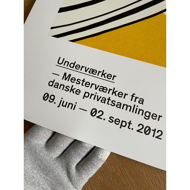 Roy Lichtenstein Roy Lichtenstein (1923-1997) Iconic Exhibit Poster Sweet Dreams, Baby (1965), Original Roy Lichtenstein Museum Poster, Printed in Denmark For Sale - Image 4 of 7