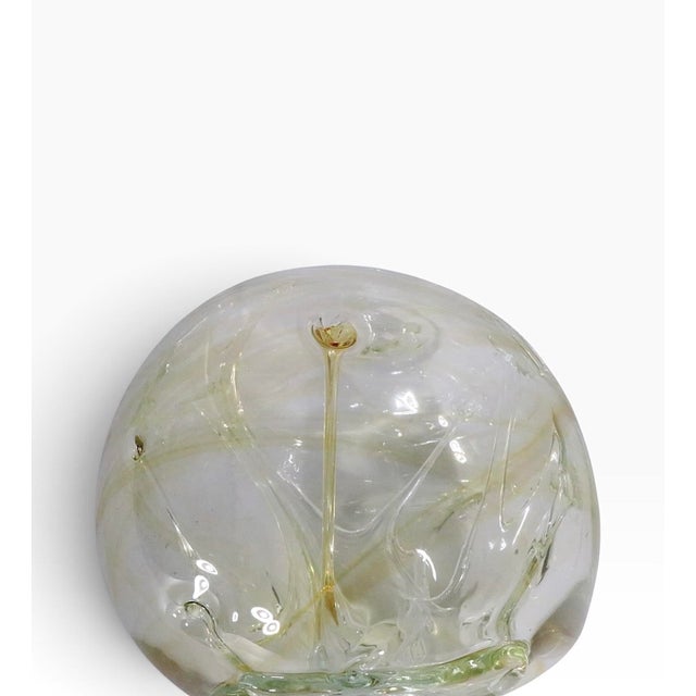 Art Glass Witch's Ball by Peter Bramhall C. 1976 For Sale - Image 10 of 13