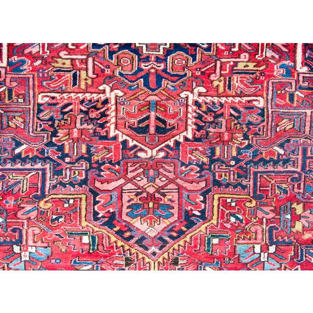 Mid 20th Century Persian Heriz Rug For Sale - Image 12 of 16