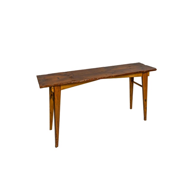 Traditional Pennsylvania Heritage Console Table, Hemlock and Wormy Chestnut For Sale - Image 3 of 8