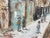 Original Oil Painting on Canvas 'Lapin Agile in Snow', Montmartre Paris Cabaret, Early-Mid 20th Century, Signed For Sale In Houston - Image 6 of 13