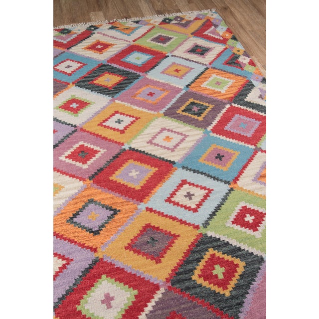 Momeni Caravan Hand Woven Multi Wool Area Rug 3'9" X 5'9" Chairish