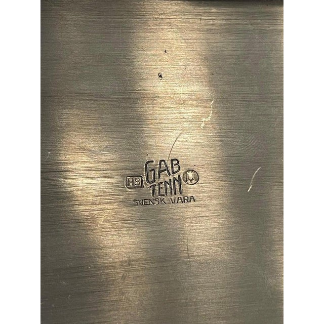 Swedish Art Deco Pewter Cigar Box from GAB Guldsmedsaktiebolaget, 1934 For Sale - Image 10 of 11