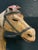 Vintage 1950s Tall Brown Leather Standing Horse Sculpture For Sale - Image 10 of 11