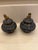 Early 20th Century Pair of Antique Handmade Chinese Foo Dog Enamel Champleve Cloisonné Ginger Jars For Sale - Image 5 of 12