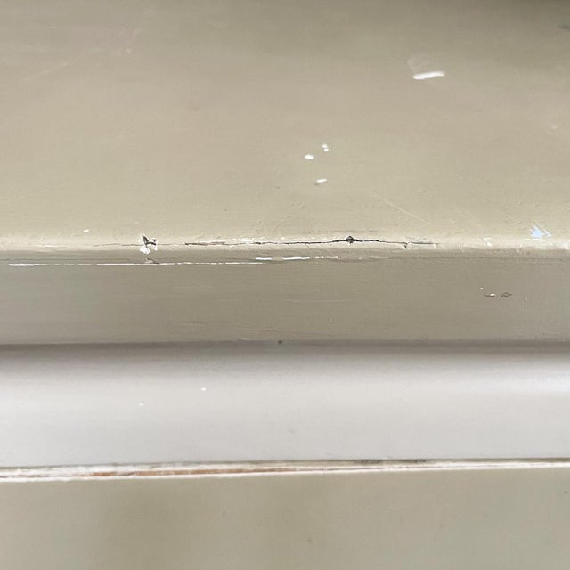 Metal Mid-Century Modern Italian Sideboard in Glass, Light Green and Beige Wood, 1940s For Sale - Image 7 of 18