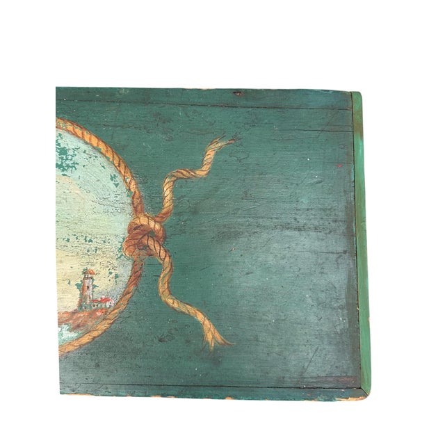 American Painted Sea Chest With Beckets. For Sale In West Palm - Image 6 of 18