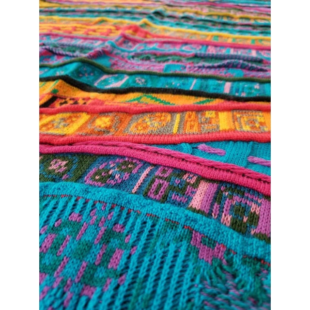 1980s Vintage Coogi Casa Australia Merino Throw Blanket For Sale - Image 5 of 11