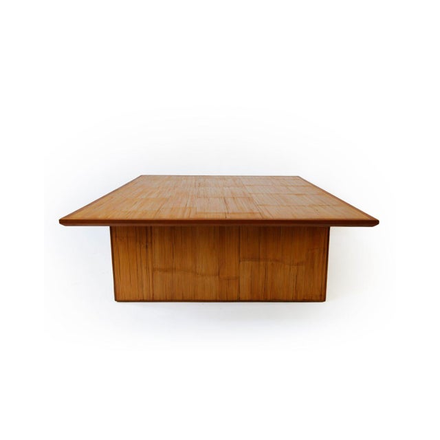 1950s Vintage Japanese Bamboo Low Table, 1950s For Sale - Image 5 of 9