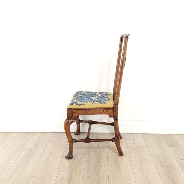 Queen Anne English Oak Provincial Queen Anne Chair, 19th Century or Earlier For Sale - Image 3 of 12