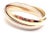 18k Tricolor Gold Trinity Rolling Large Model Bangle Bracelet by Cartier. Details: Metal: 18k Yellow, White and Rose Gold...