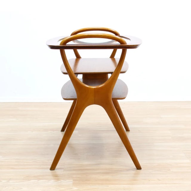 Mid-Century Modern 1950s Mid Century Side Table Serving Tray by Hans Olsen For Sale - Image 3 of 12