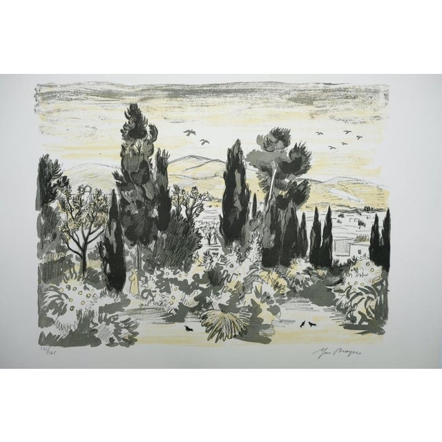 Yves Brayer, Jardin à Chiraz, Lithograph For Sale - Image 7 of 7