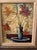 Turquoise Vintage 1970s Mid-Century Impasto Floral Still Life Painting, Signed, Stiffel Label For Sale - Image 8 of 9