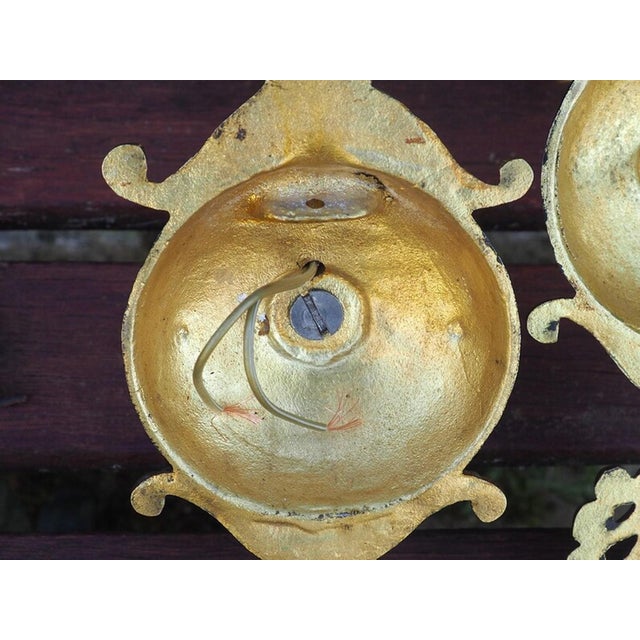 French Serpent Wall Sconces in Ornate Bronze and Gold, 1920s, Set of 2 For Sale - Image 18 of 18