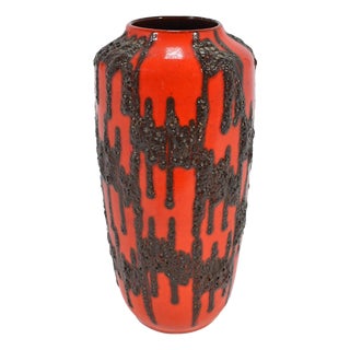 Mid 20th Century Oversize West German "Fat Lava" Vase For Sale