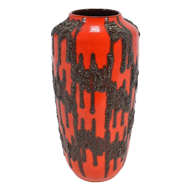Mid 20th Century Oversize West German "Fat Lava" Vase For Sale