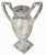 Neoclassical Vintage Glass Trophy Urn Vase For Sale - Image 3 of 10