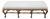 Jerry Pair Queen Anne Linen Walnut Califia Bench For Sale