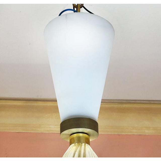 Murano Glass Chandelier, 1950s For Sale - Image 16 of 18
