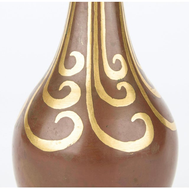 1920s 1920s Luc Lanel for Christofle Dinanderie Vase For Sale - Image 5 of 12