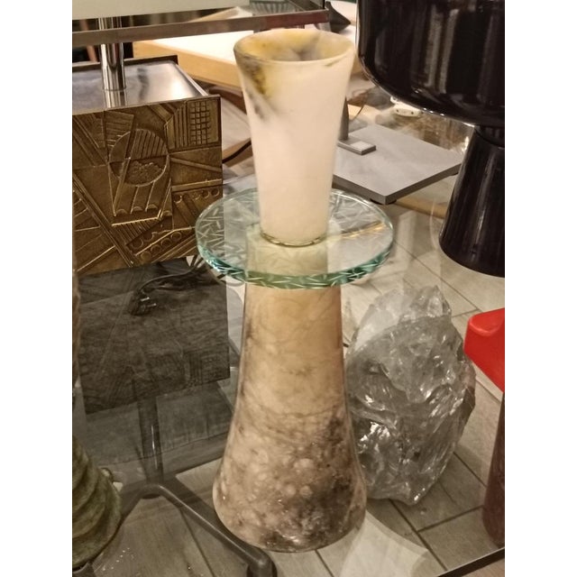 Ivory Alabaster Vase by Annibale Oste, Italy, 2009 For Sale - Image 8 of 9