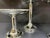 Metal Tall Three-Piece Silver Plated Brass Dessert Stand Set, Set of 3 For Sale - Image 7 of 9