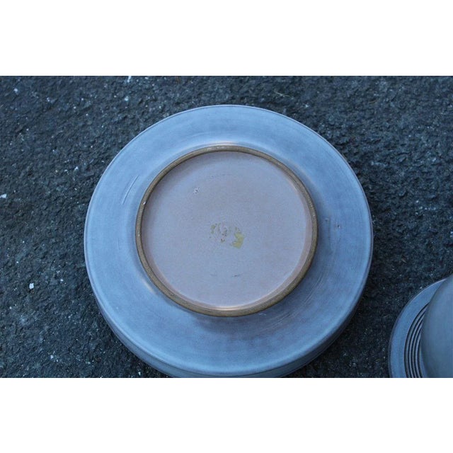 Porcelain and Stoneware Jar & Ashtray by Franco Bucci, 1970s, Set of 2, in Good conditions. Designed 1970 to 1979 This...