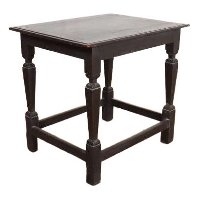 English Oak Side Table For Sale