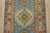 2020s Kazak Runner 2’9” X 6’6” Blue Wool Tribal Hand-Knotted Oriental Rug For Sale - Image 5 of 11