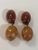 1970s Retro Lucite Amber Orange Oval Dangle Earrings, A Pair For Sale - Image 6 of 10
