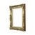Beautiful gold-colored vintage pine frame with a lovely, characterful patina of age, entirely in the classic Baroque...