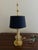 Late 20th Century Mid-20th Century Brass Bouillotte Lamp With Black Tole Shade For Sale - Image 5 of 9