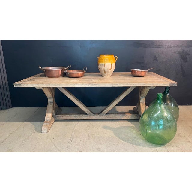 Vintage Farmhouse Dining Table in Pine, 1920 For Sale - Image 12 of 18