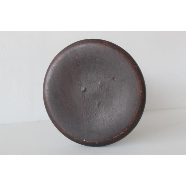 French Style Mid-Century Turned Pedestal Stool Plant Stand Vintage Mid-Century For Sale - Image 13 of 17
