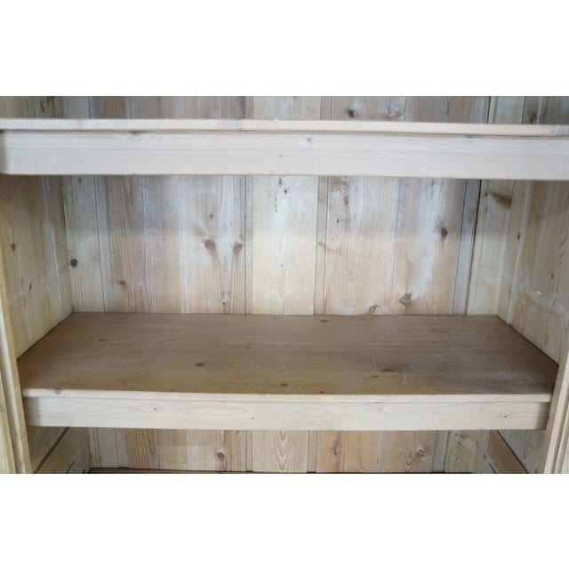 Antique European Farmhouse Pine Knockdown Armoire Linen Press Larder Cupboard For Sale - Image 18 of 18