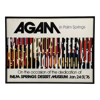 Agam, Palm Springs Desert Museum 1976 Exibition Poster For Sale