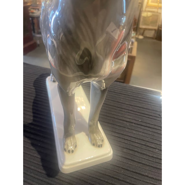 Porcelain German shepherd by Max Daniel / Herman Fritz Hutschen-Reuther Circa 1935 Hallmarked on bottom - see photos