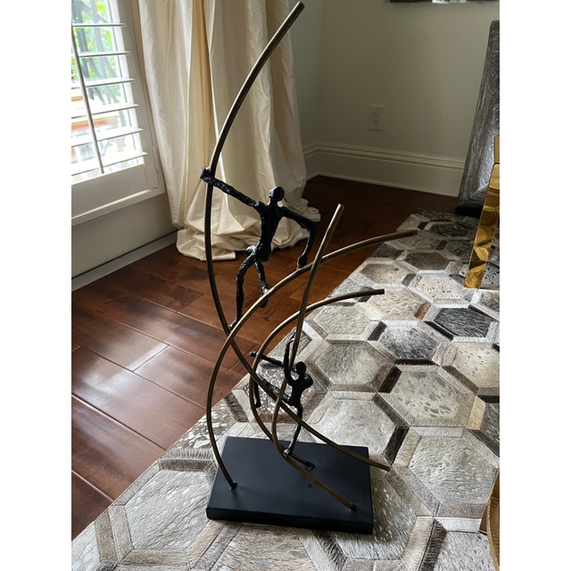 Contemporary Global Views Climbing Man Statue Sculpture For Sale - Image 9 of 10