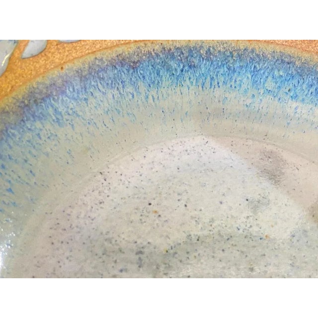 Scandinavian Stoneware Bowl Enameled, 1960s For Sale - Image 3 of 8