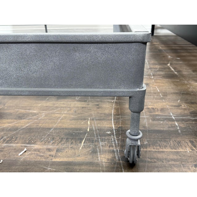 Gray Full Size Luay Al Rawi for Restoration Hardware Dutch Industrial Bed Frame For Sale - Image 8 of 12
