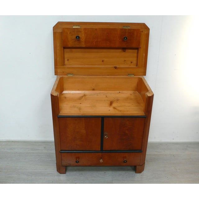 Biedermeier Vanity Cabinet in Ashwood, 1850s For Sale - Image 11 of 11