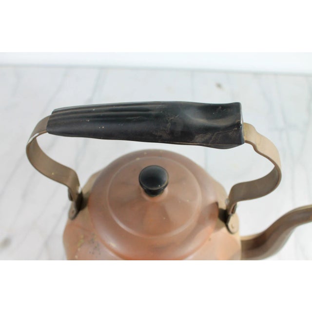 Metal Vintage German Copper Tea Kettle For Sale - Image 7 of 11