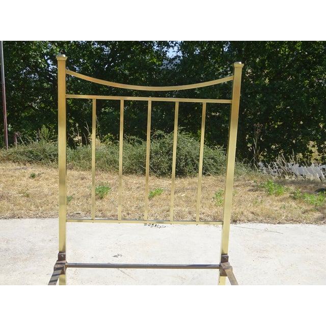 Antique Bed in Gilt Brass, 1890s For Sale - Image 4 of 18