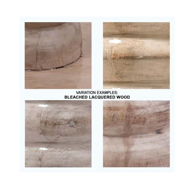 2020s Jamie Young Abacus Mango Wood 1-Light Floor Lamp with Polyester Linen Shade For Sale - Image 5 of 5