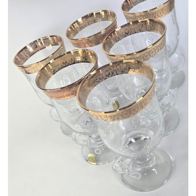 Vintage Gold Embossed Irish Coffee Mugs- Set of Eight For Sale - Image 10 of 16